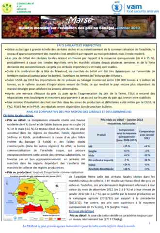 Senegal - Bulletin sur l'evolution des prix, 2013