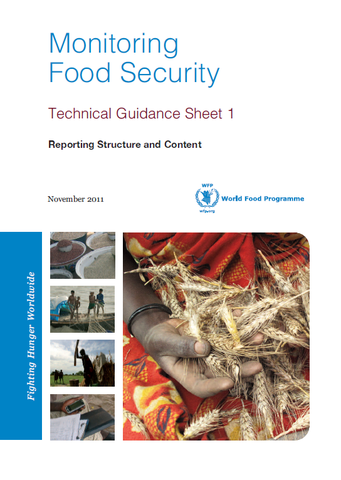 Food Security Monitoring Systems (FSMS) - Technical Guidance Sheet