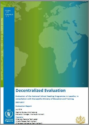 Lesotho, National School Feeding Programme: an evaluation