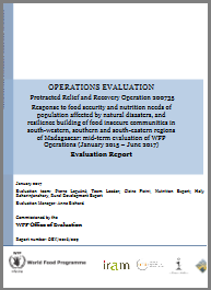 Madagascar PRRO 200735: A mid-term operation evaluation