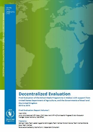 Malawi, School Meals Programme (2013-2015): an evaluation