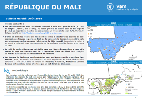 Mali - Bulletin Marché, 2018