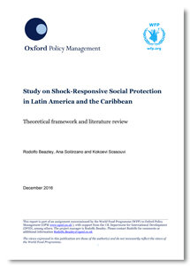 Shock-responsive social protection in Latin America and the Caribbean