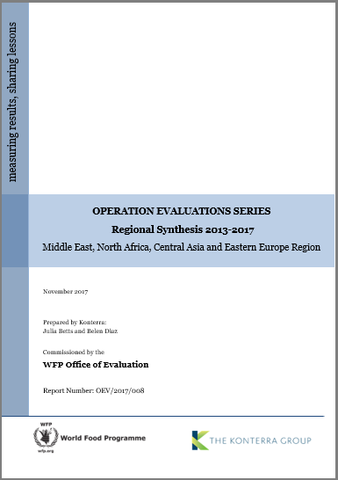 Operation Evaluations Series, Regional Synthesis 2013-2017: Middle East, North Africa, Central Asia and Eastern Europe Region
