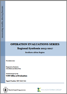 Operation Evaluations Series, Regional Synthesis 2013-2017: Southern Africa Region