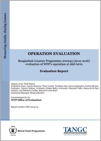 Bangladesh CP 200243 (2012-2016): A mid-term Operation Evaluation