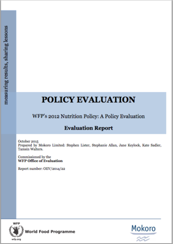 2012 Nutrition Policy: A Policy Evaluation