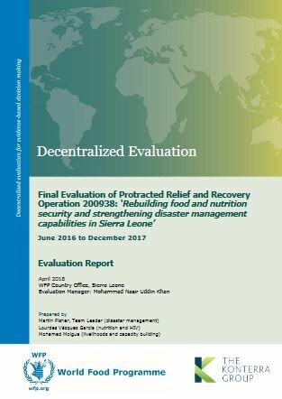 Sierra Leone, PRRO 200938: an evaluation