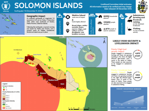 Solomon Islands - 72hrs assessment - (28 December 2016)