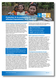 2017 - Protection & Accountability to Affected Populations - WFP Myanmar
