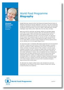 2017 - WFP Assistant Executive Director - Biography