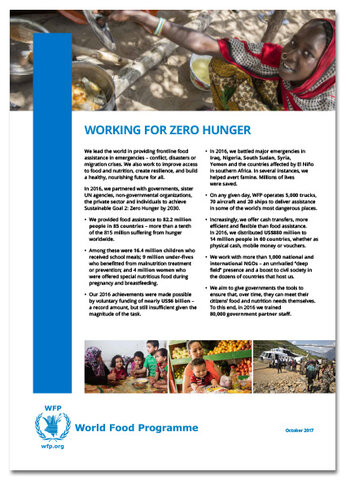 2017 - Working for Zero Hunger