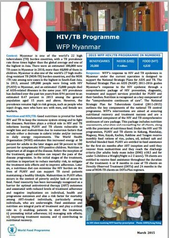 WFP Myanmar HIV/TB Programme