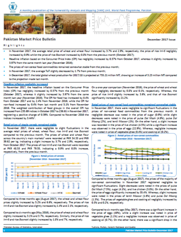 Pakistan - Market Price Bulletin, 2017