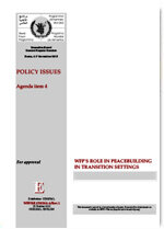 WFP's Role in Peacebuilding in Transition Settings