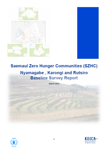 Rwanda - SZHC Nyamagabe , Karongi  Rutsiro Baseline Survey  March 2015