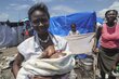 A mother feeds her baby in the aftermath of the earthquake that struck Haiti in 2010. Photo: WFP/Alejandro Chicheri