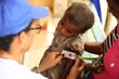 A child undergoes a malnutrition test. Photo: WFP/Tsiory Andriantsoarana