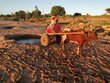 Zebu cart owners fetch water in the river Linta and sell it to their neighbours. Photo: WFP/Vital Batubilema