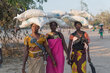 Women carrying WFP supplies