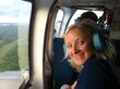 Woman inside aircraft