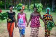 Women in Sierra Leone gathering crops