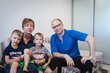 Family in Dnipro, Ukraine