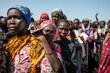 Displaced women receive WFP food assistance in Renk, South Sudan. Eulalia Berlanga