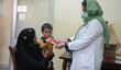 In Kabul, Rabia has come to treat her 1 and half year old child named Ali.