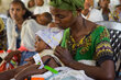 WFP/Michael Tewelde. A 7-month-old baby girl, was identified as moderately malnourished during a TSF assistance program at the Endaba-Guna IDP camp in the Tigray region of Ethiopia.