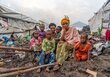 Photo: WFP/ Michael Castofas. In Bulengo camp, displaced families face a dire and uncertain future as M23 authorities instruct them to dismantle their makeshift shelters.