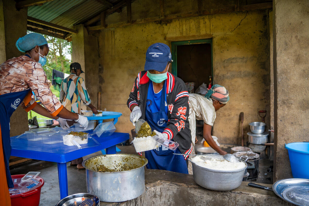 WFP response in Beni; the image is not from Nord-Ubangi.