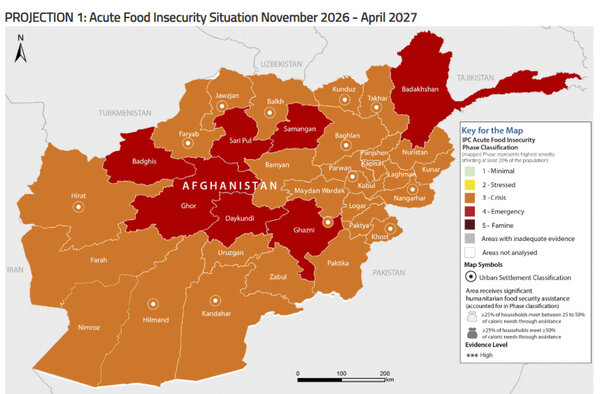 Photo: WFP/photo gallery. IPC Projection 1 Map.