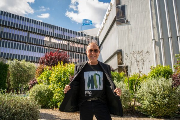 Photo: WFP/Giulio D'Adamo. Micheal Kors at WFP Headquarters. Photo: WFP/Giulio D'Adamo. Micheal Kors at WFP Headquarters.