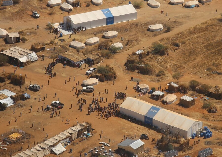 Aerial shot of Um Rakuba. Photo: WFP/Niema Abdelmageed