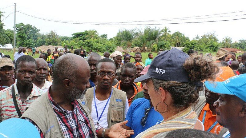 Man talking to a crowd