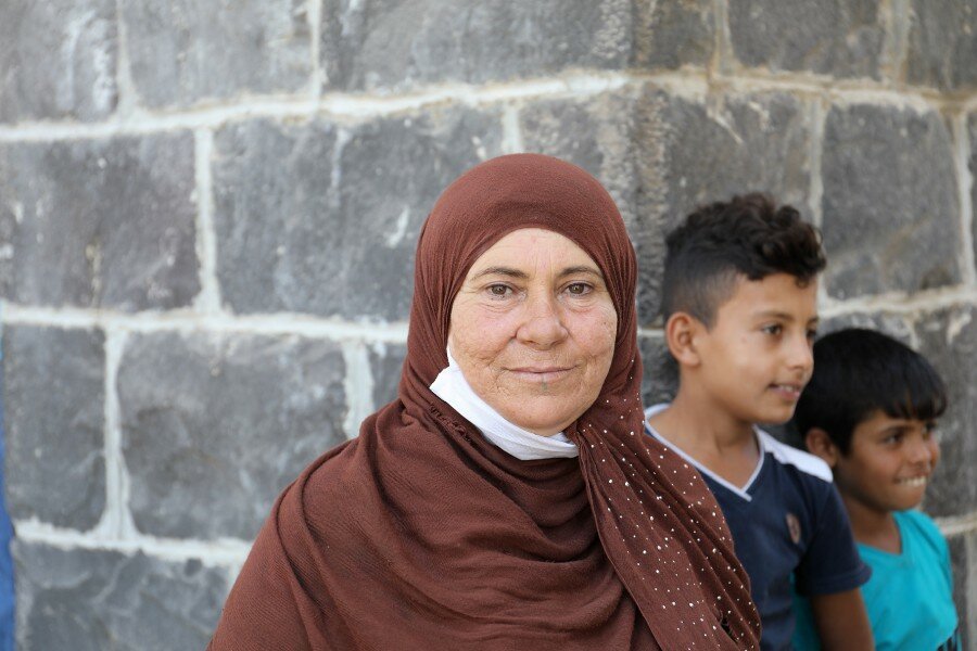 Like many Syrians, Um Ali has been displaced several times. Photo: WFP/Hussam Alsaleh