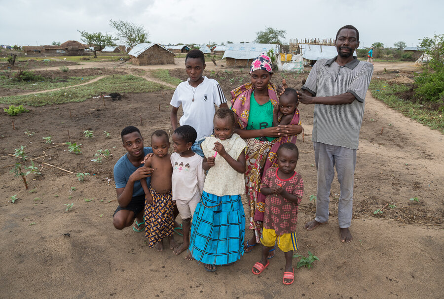 Family looking at the camera