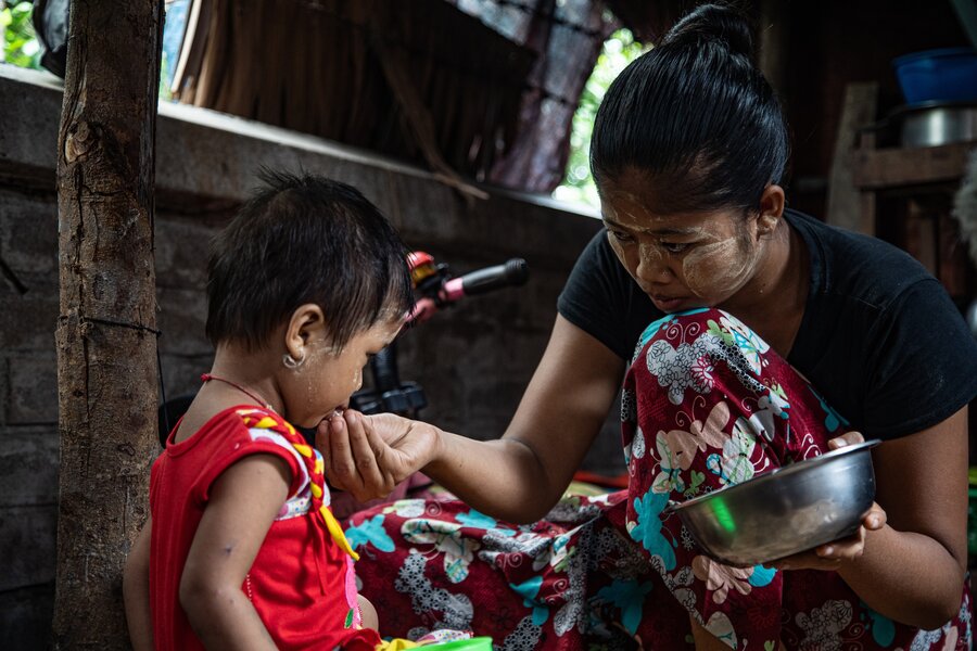 A family in Yangon