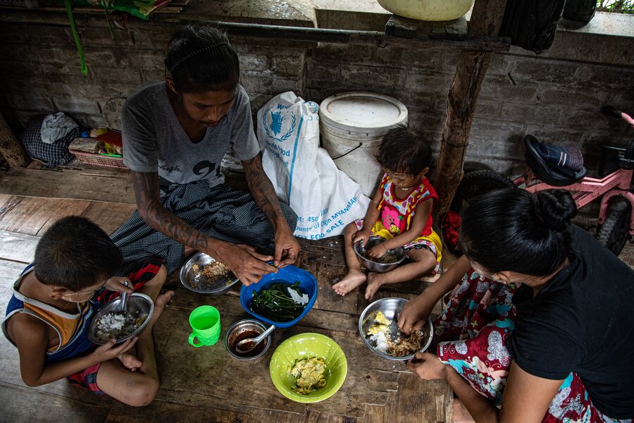 A family in Yangon 