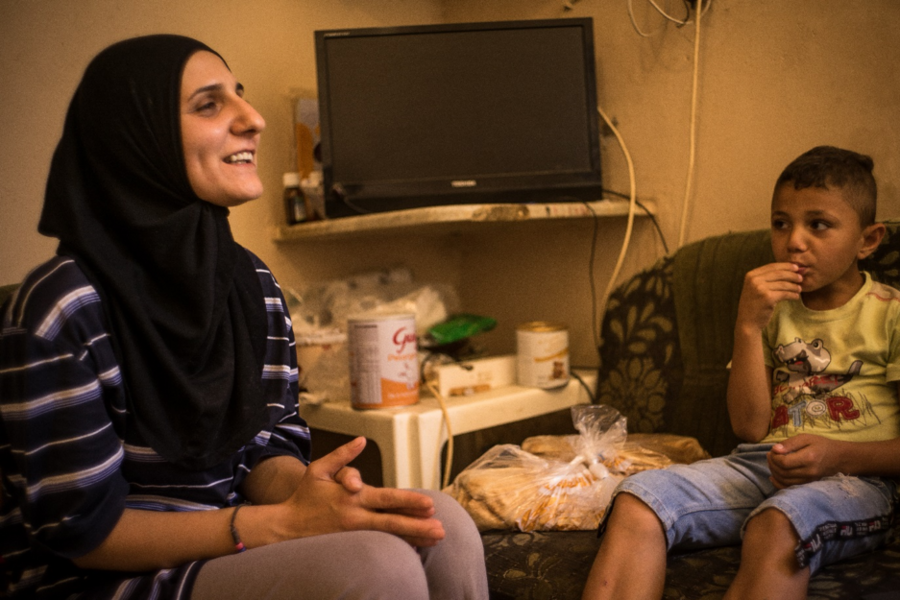 Like many others, Mona’s family found itself needing humanitarian assistance just to survive. Photo: WFP/Giulio Origlia