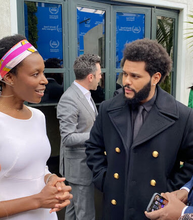 Elizabeth with the Weeknd