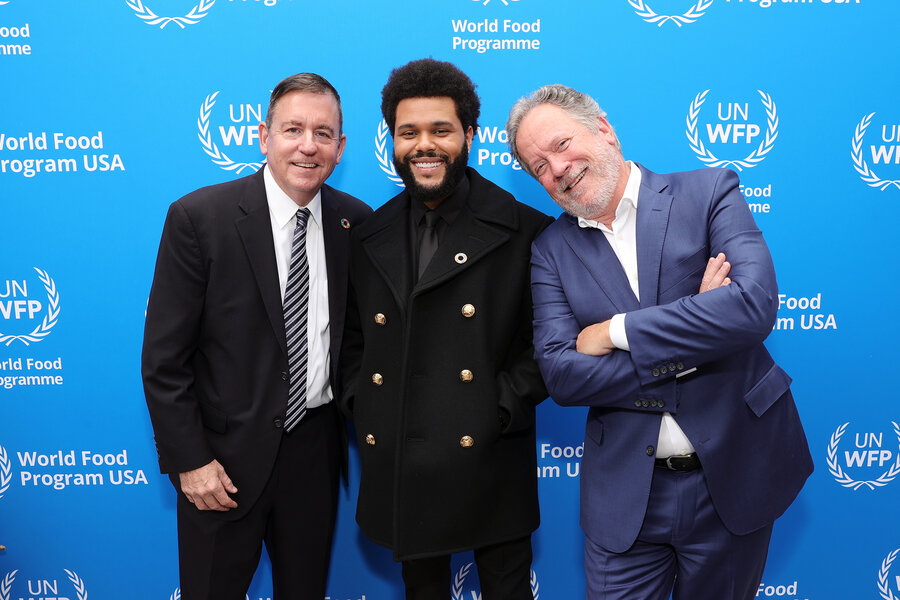 Weeknd with WFP bosses