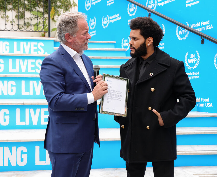 Weeknd inducted as WFP Goodwill ambassador