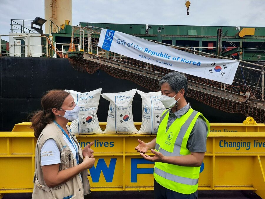 Kenya. Korean Rice Contribution in Mombasa