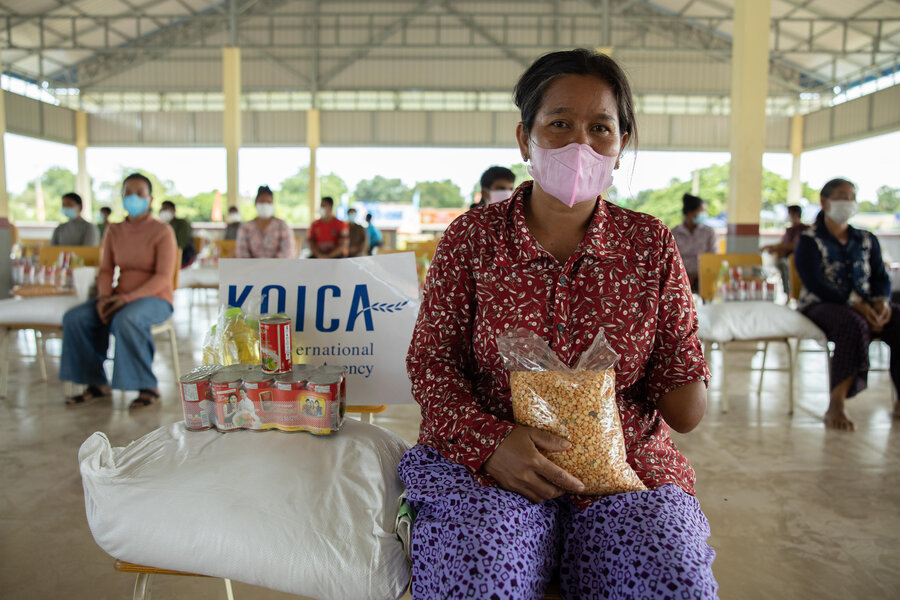 Nach Pov, a single mother who works as a pot maker and rice farmer in rural Kampong Chhnang province in Cambodia. 