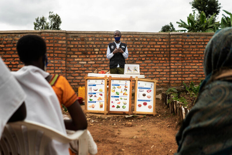 WFP nutrition animator in Rwanda