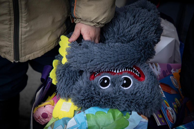 Ukrainian child's luggage Poland