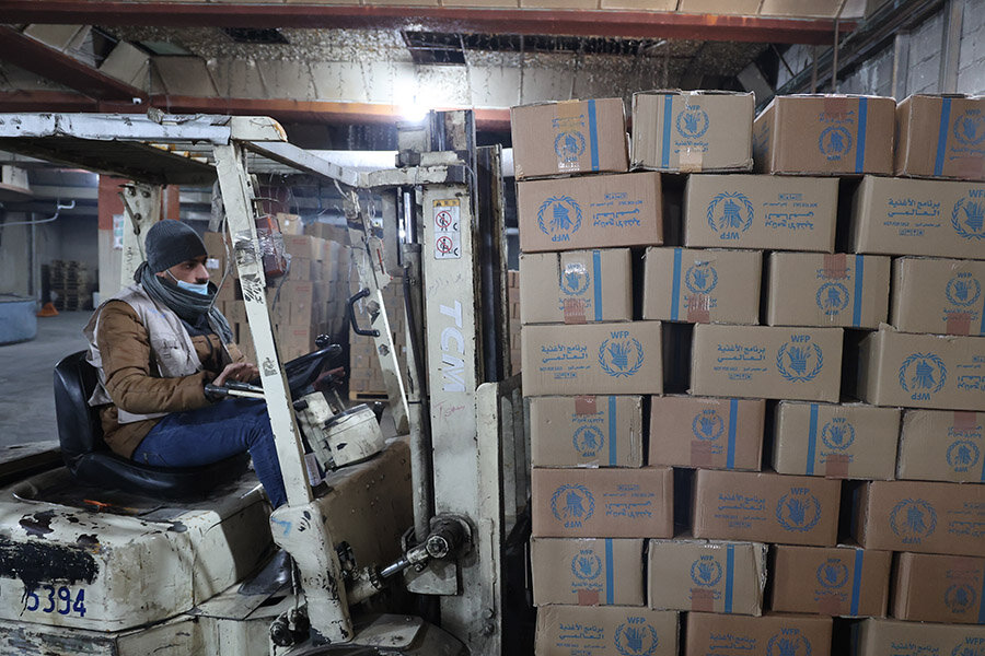 WFP continues to provide life-saving food assistance to 5.6 million people in Syria. Photo: WFP/Hussam Alsaleh