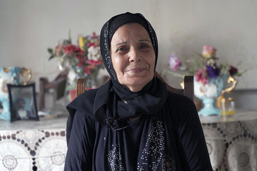 Fatima at her home in Beirut, Lebanon. Photo: WFP/Hasan Noureddine